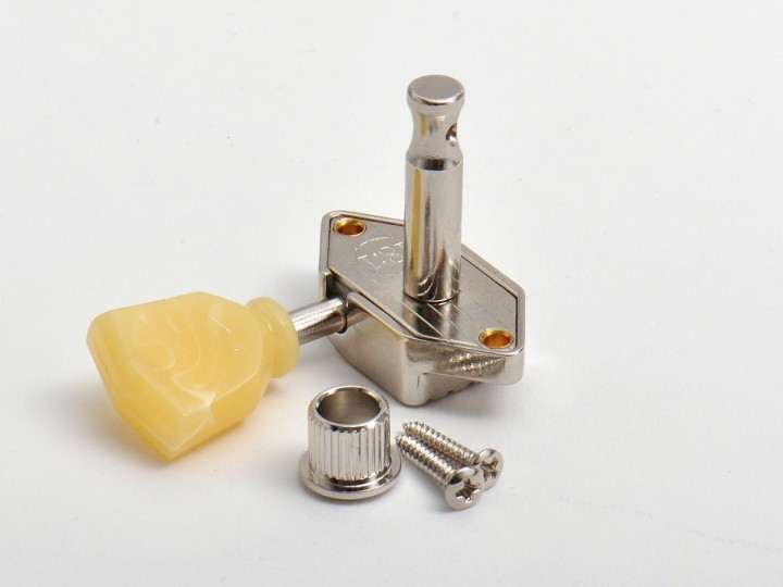 Kluson MWT3PN Wafflebacks "Pearloid Tulip" Nickel Kluson MWT3PN Wafflebacks "Pearloid Tulip" Nickel