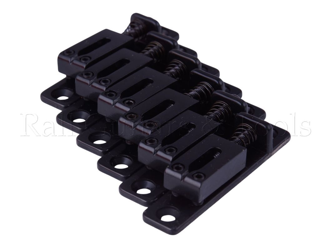 Einzel Brücke Für Gitarre, schwarz, 6-er Set