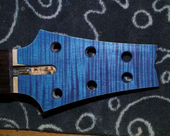 Kopfplatte nach dem Beizen